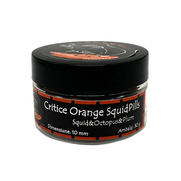 Myon Baits Critic Echilibrate Orange SquidPills 10 mm Myon Baits Carlig premium Produse