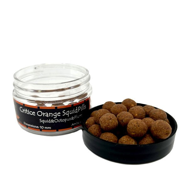 Myon Baits Critic Echilibrate Orange SquidPills 10 mm Myon Baits Carlig premium Produse