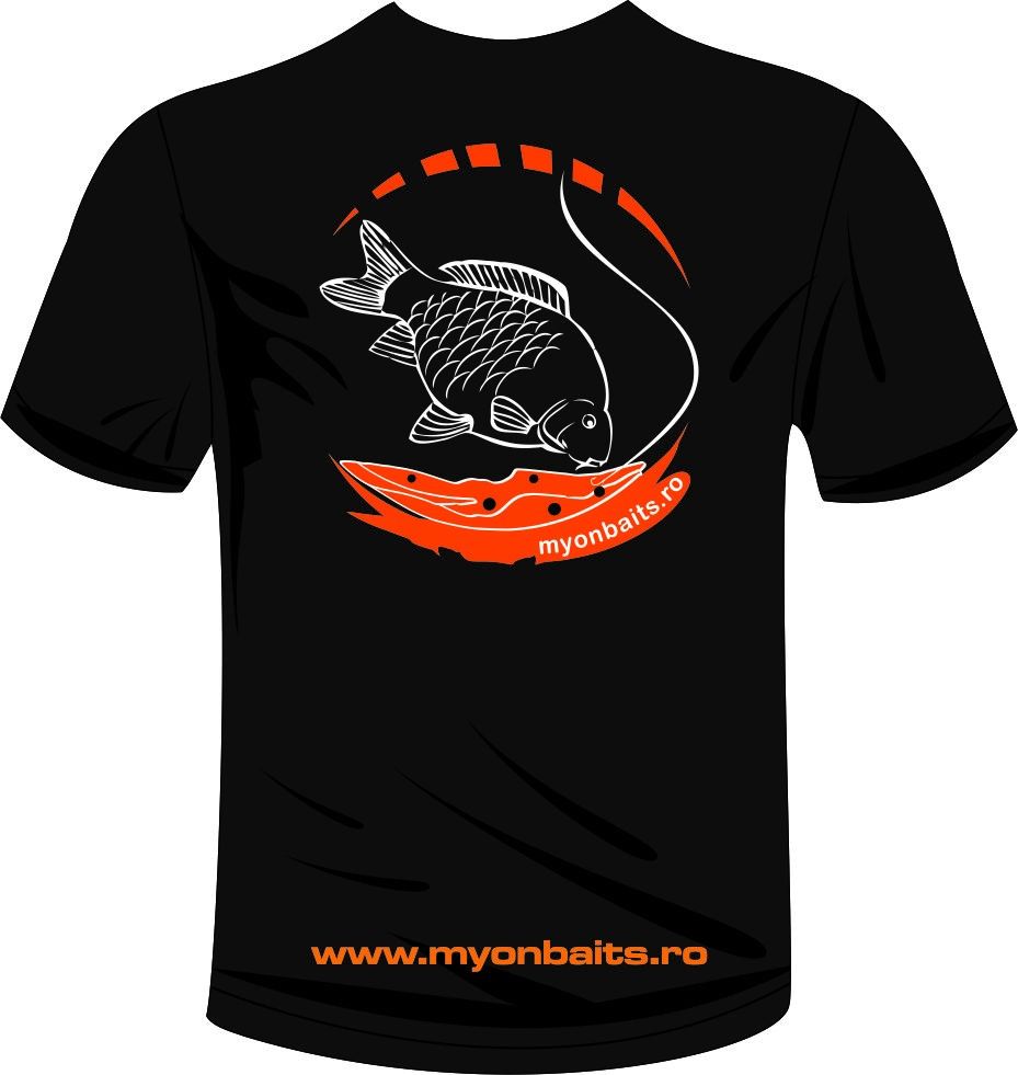 Myon Baits Tricou negru Myon Baits Myon Baits Imbracaminte Produse